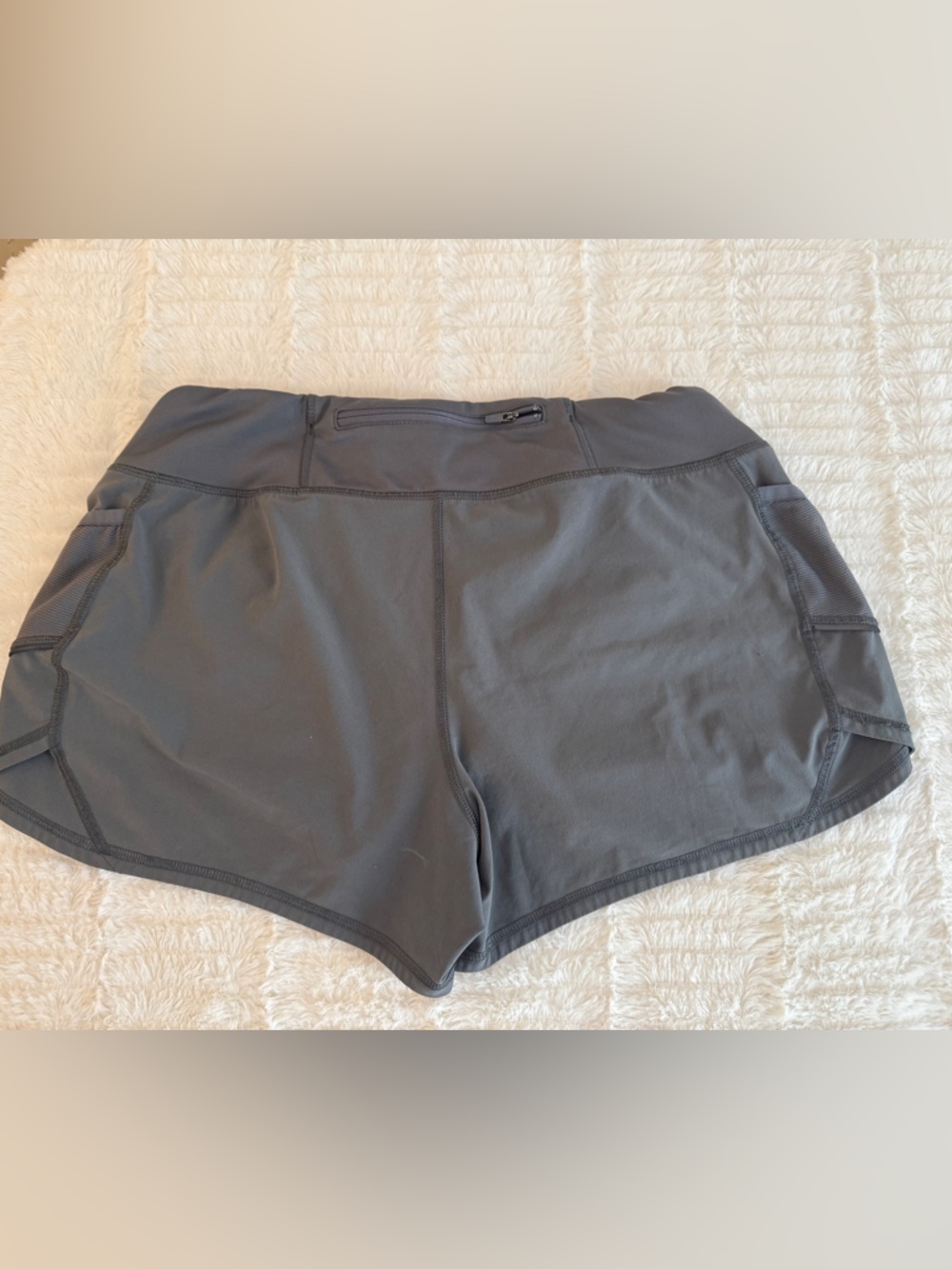 Athleta Dark Gray Athletic Shorts with Side Pockets